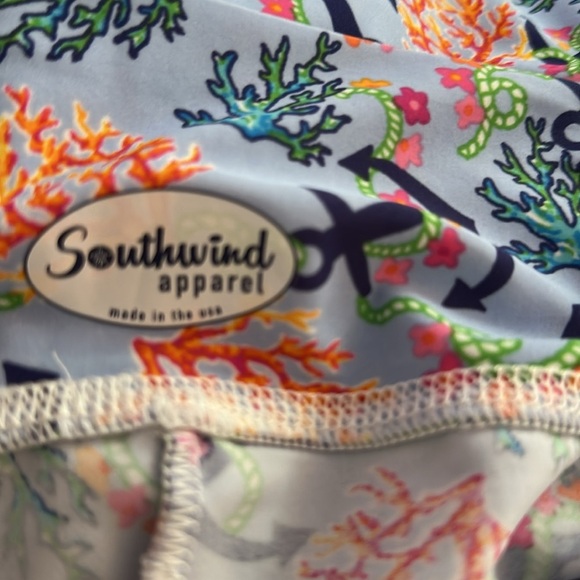 NWT Southwind Apparel Nylon & Spandex Tossed Anchor Wide Leg Palazzo Pants - Picture 9 of 9